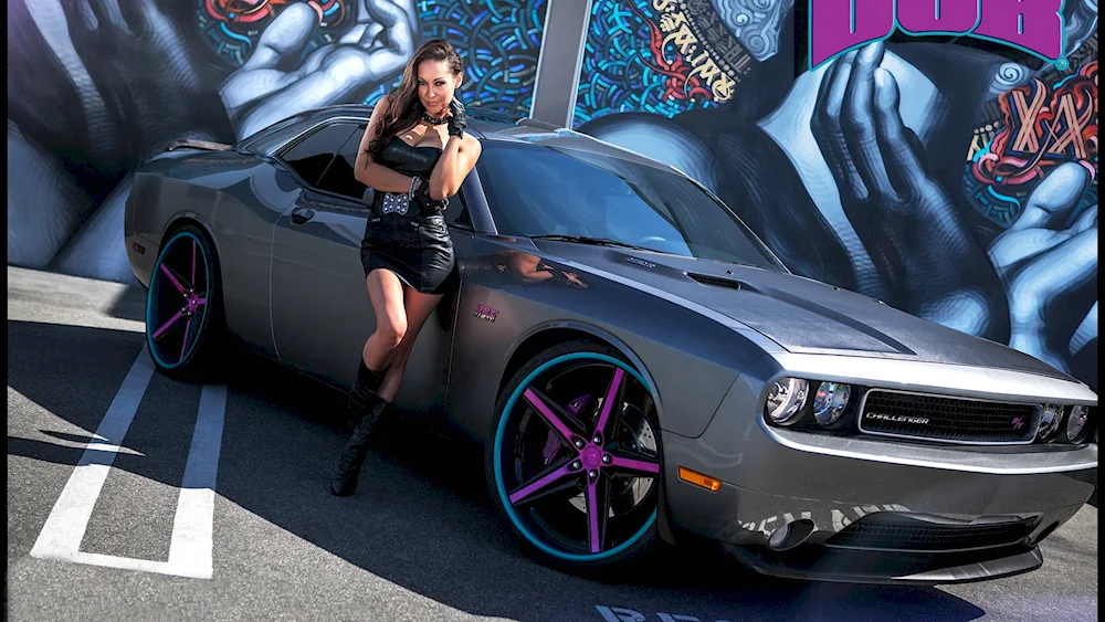 Girl near car