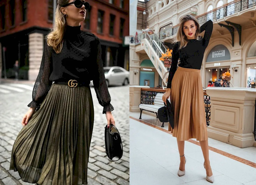 Skirt pleated 2020 trend