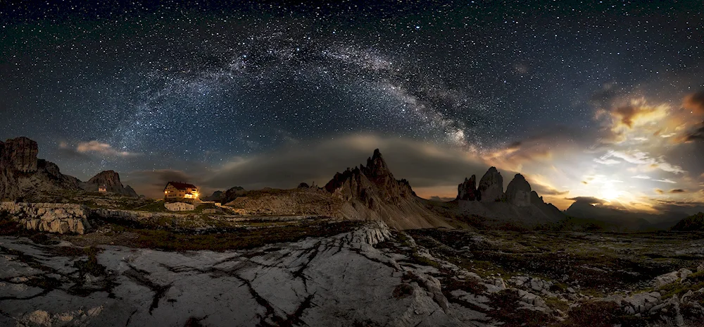 Dolomite Alps Milky Way