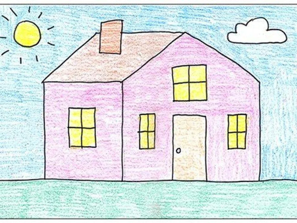 Gouache house