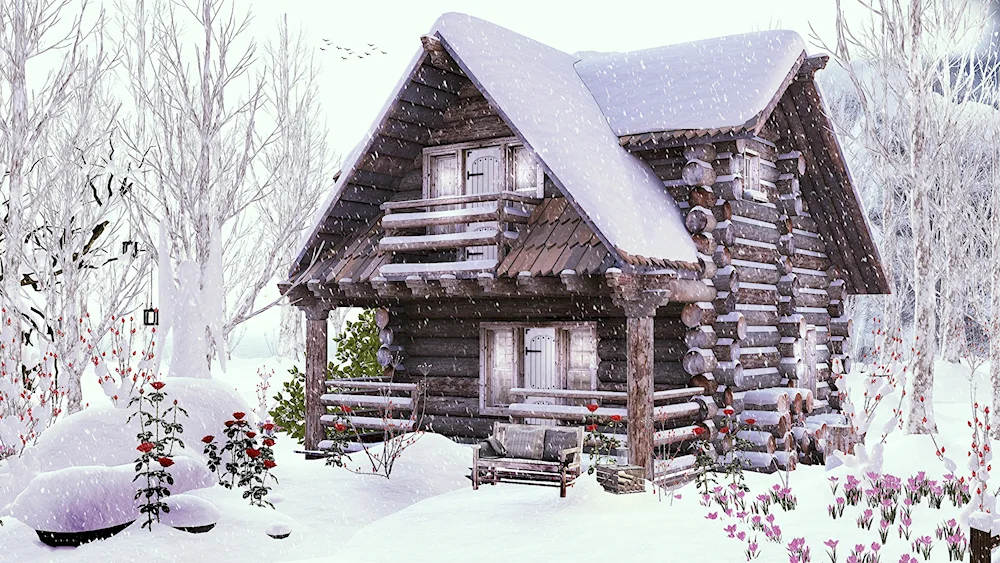 House in winter