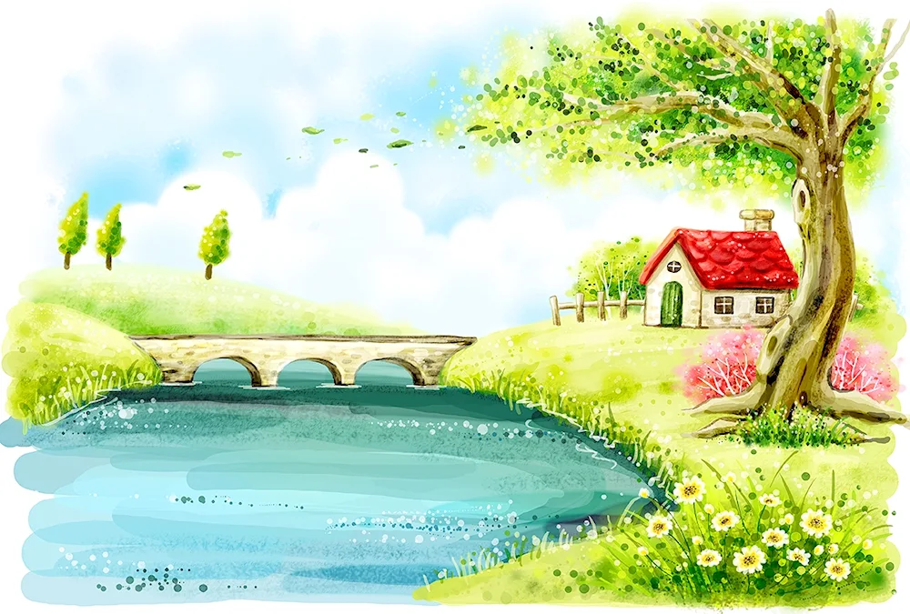 River house for children Vector