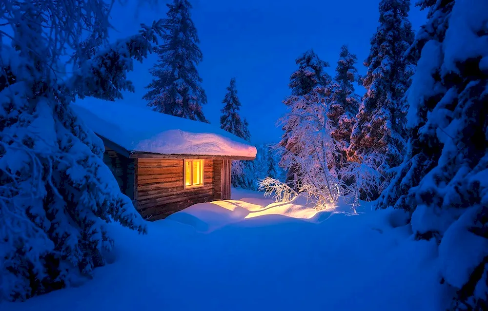 Winter cabin