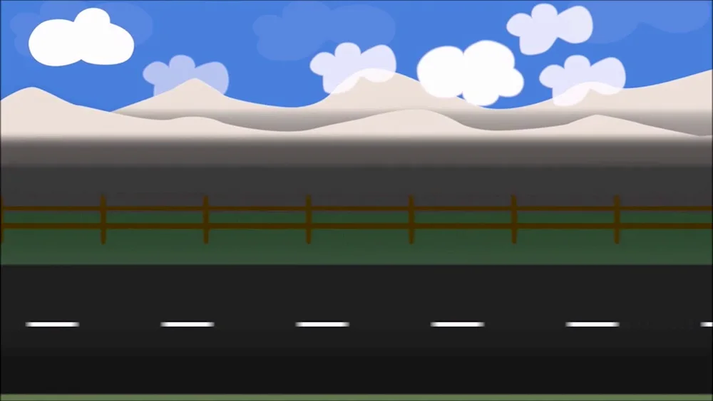 Road cartoon road