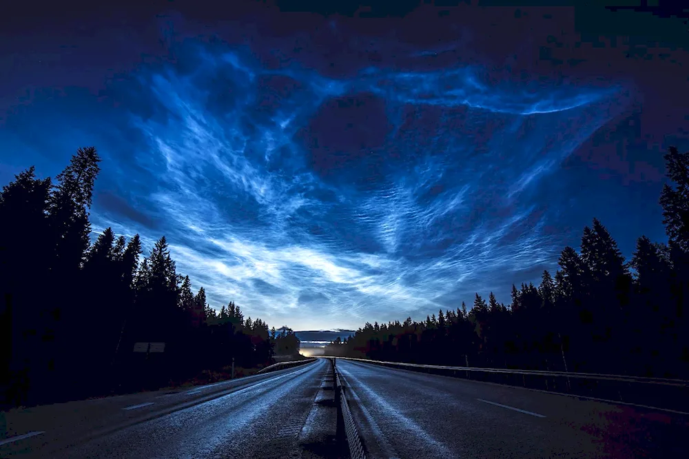 Road at night