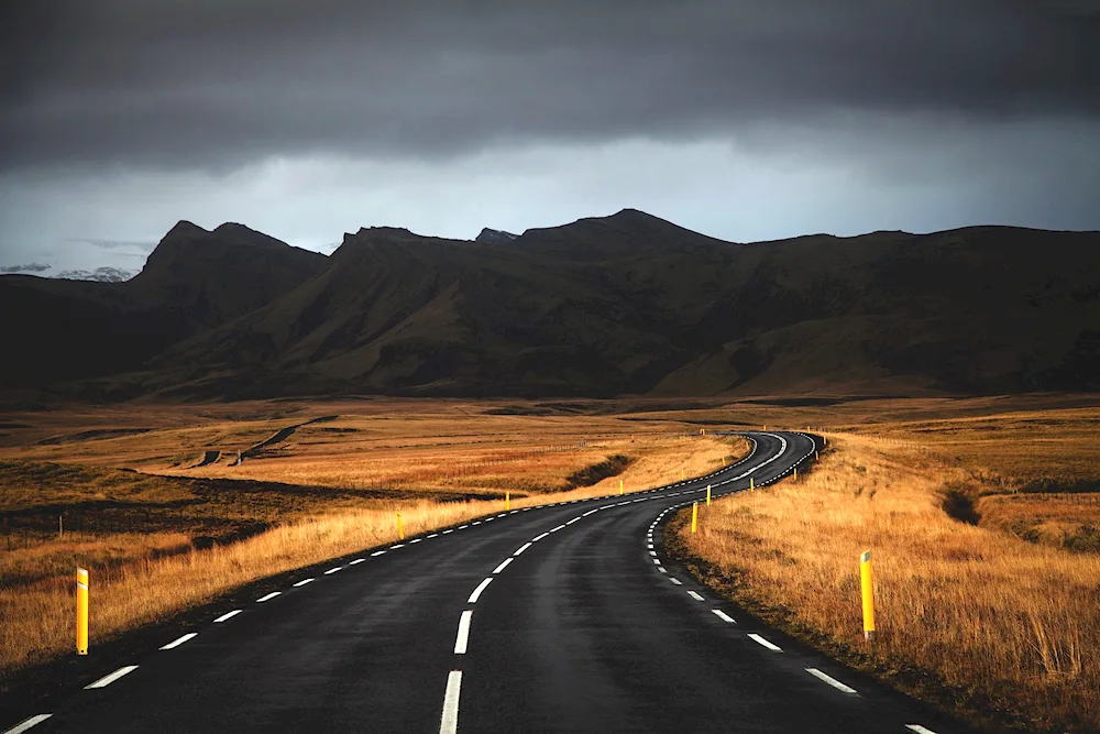 A road uphill