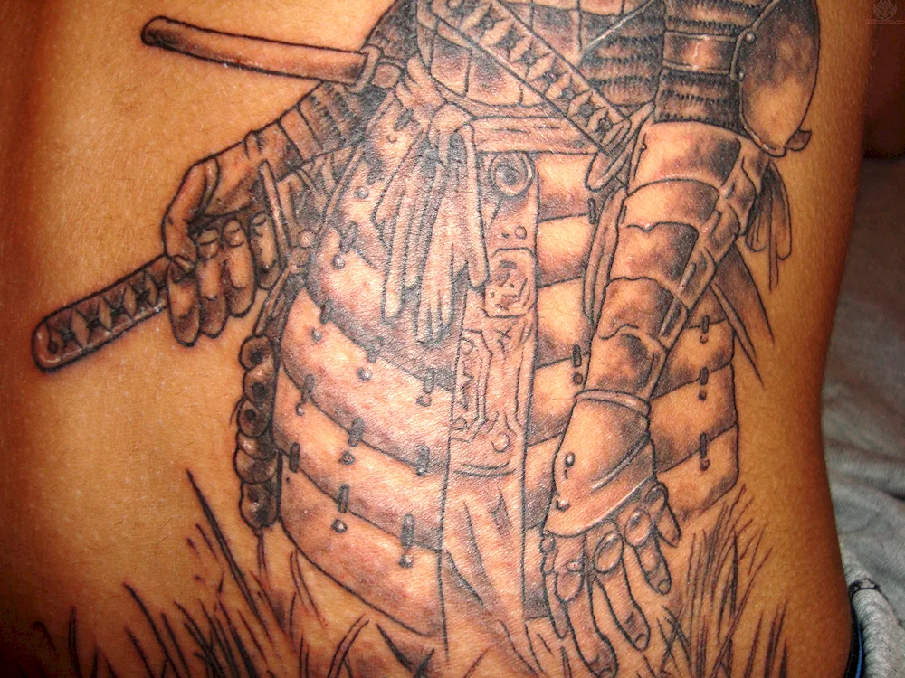 Gladiator armour tattoo