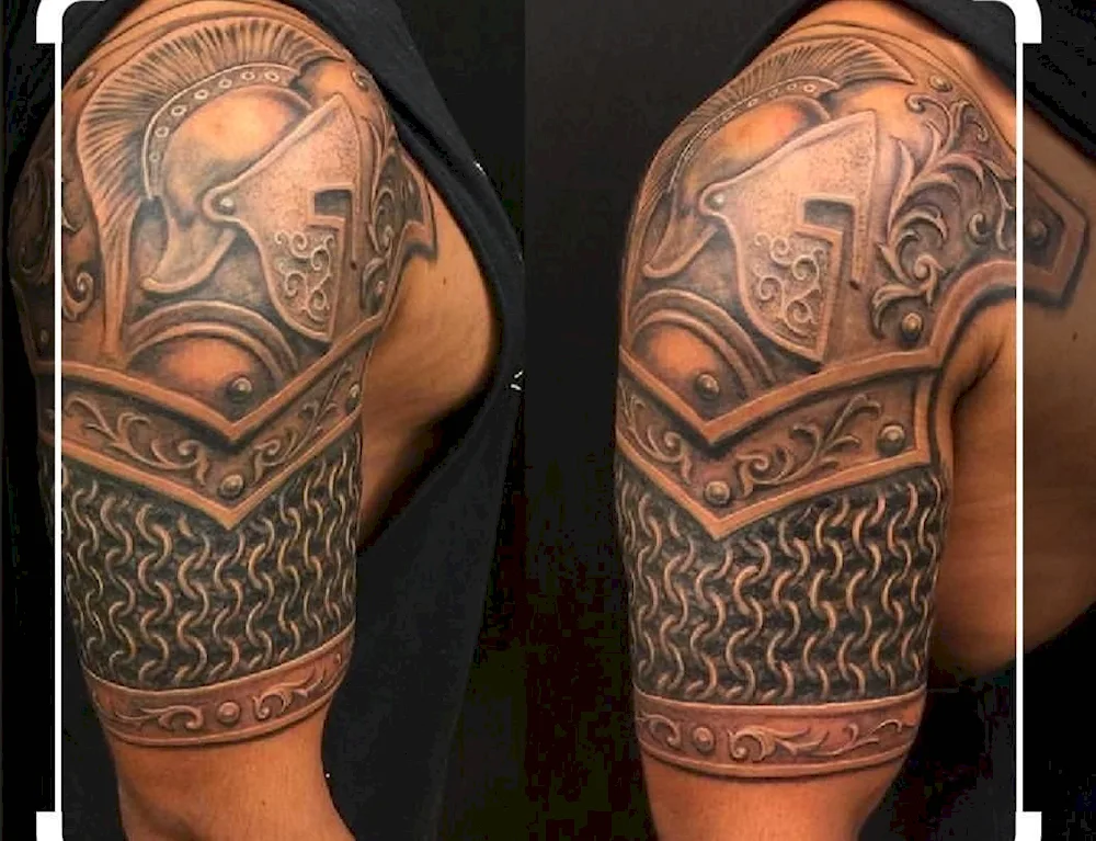 Samurai armour tattoo