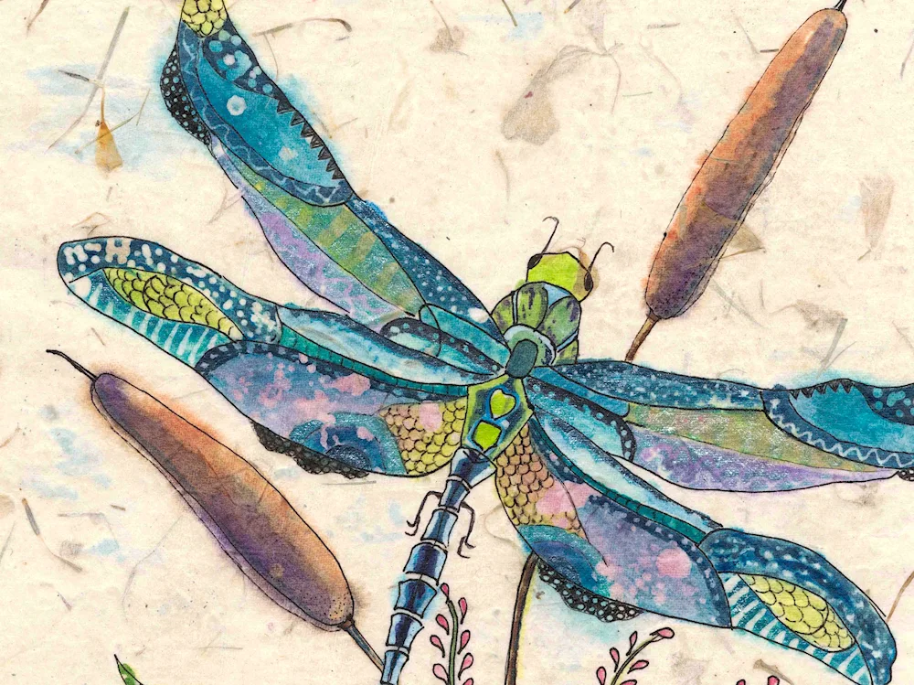 Dragonfly Dragonfly stencil
