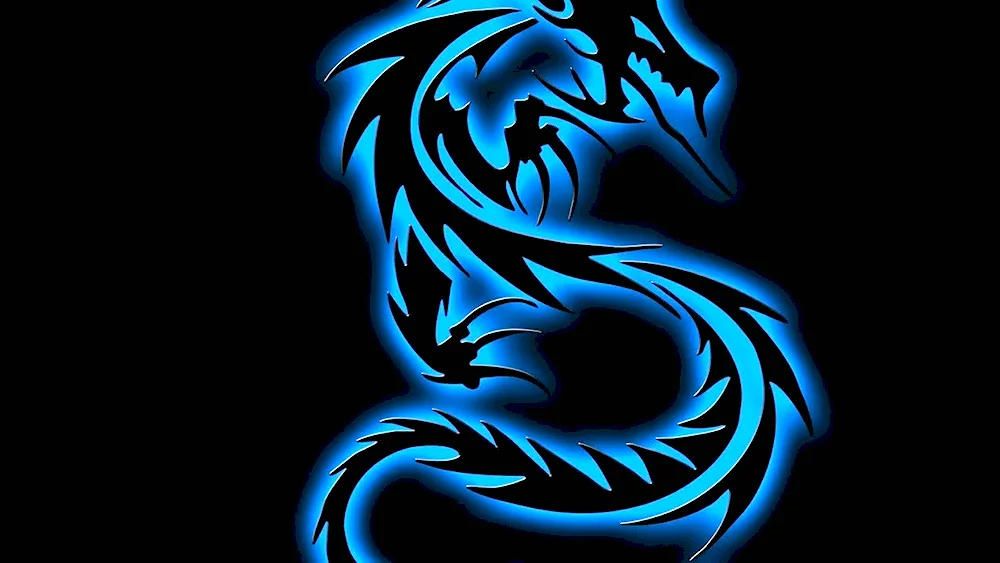 Dragon art neon