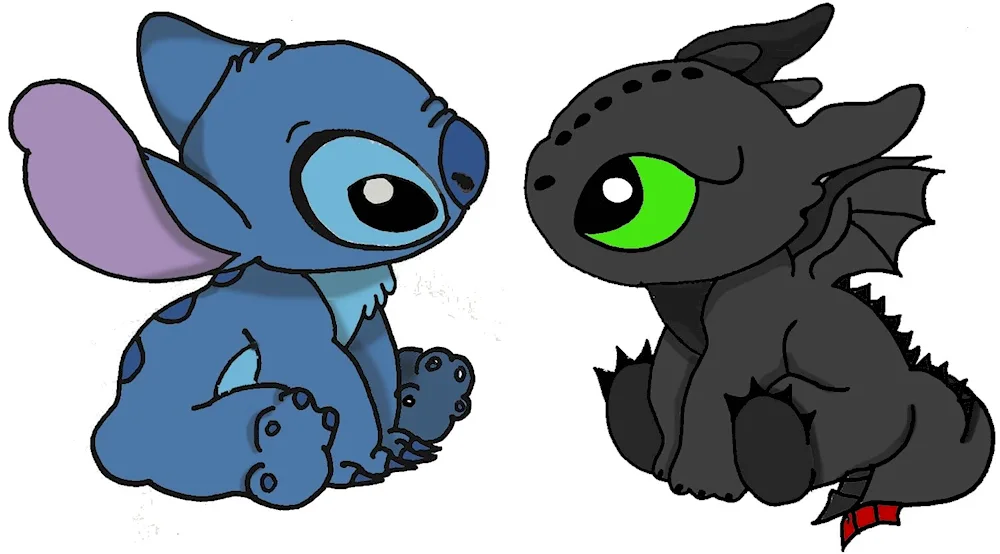 Toothless dragon Toothless and Stitch