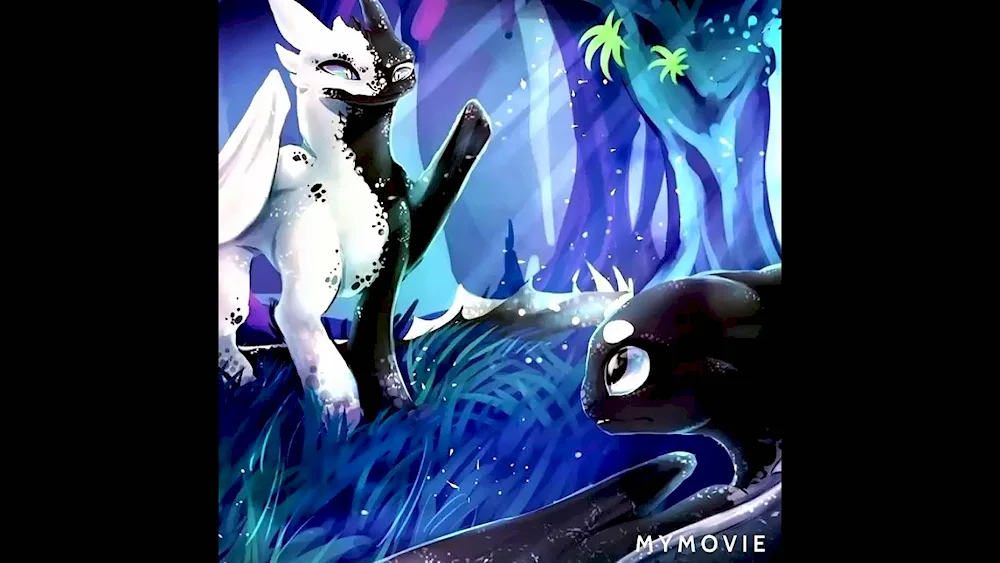 Toothless dragon and Stitch