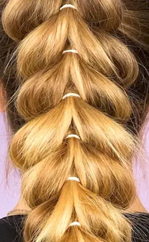 Dragon from ponytails