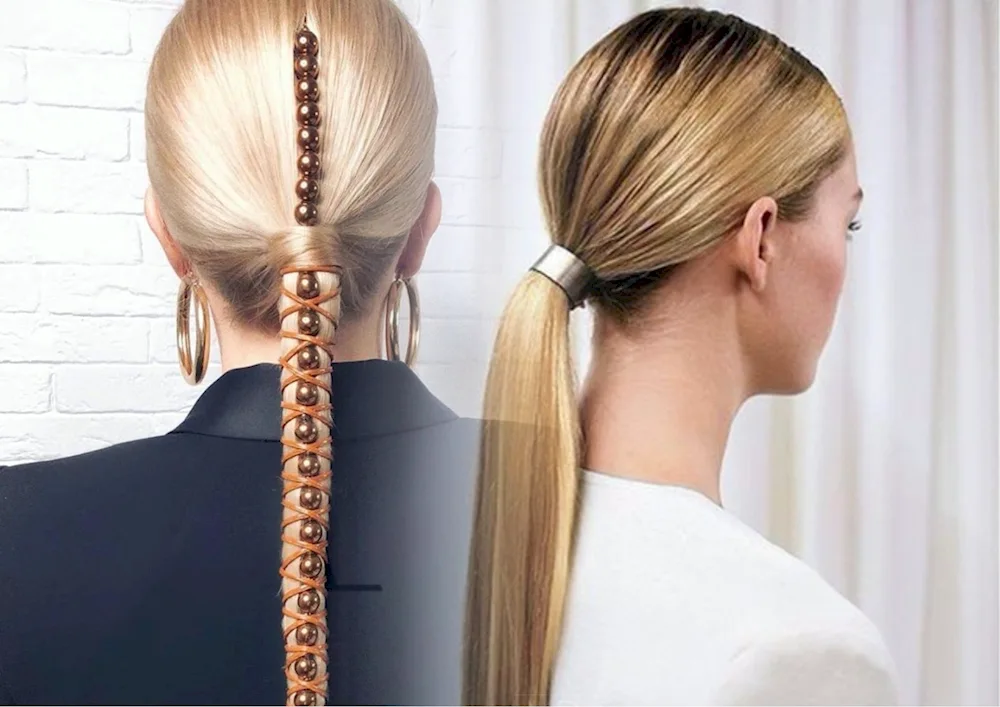 Hair for school with long hair