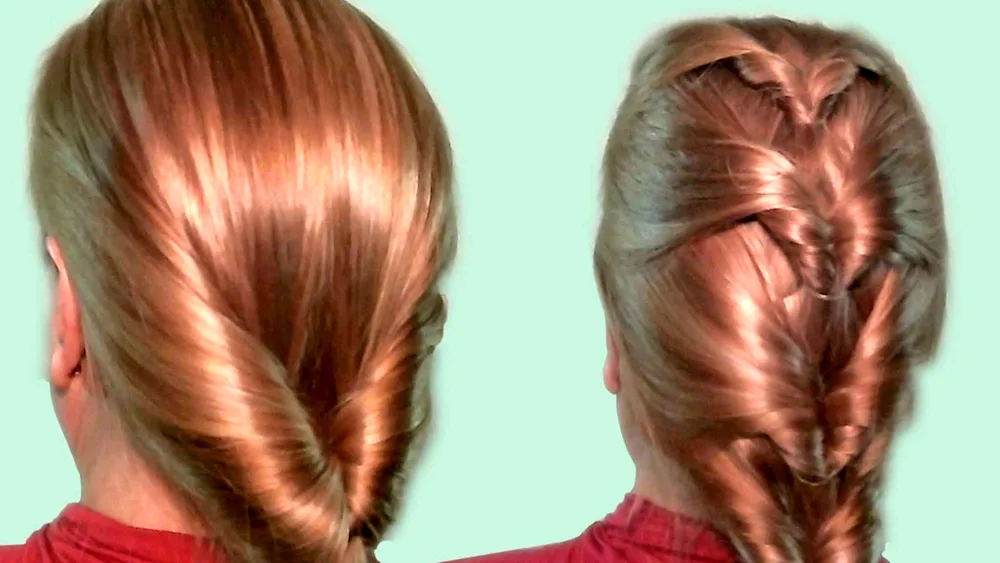 Dragon ponytail hairstyle