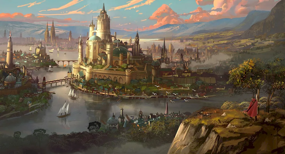 Village Hayao Miyazaki art