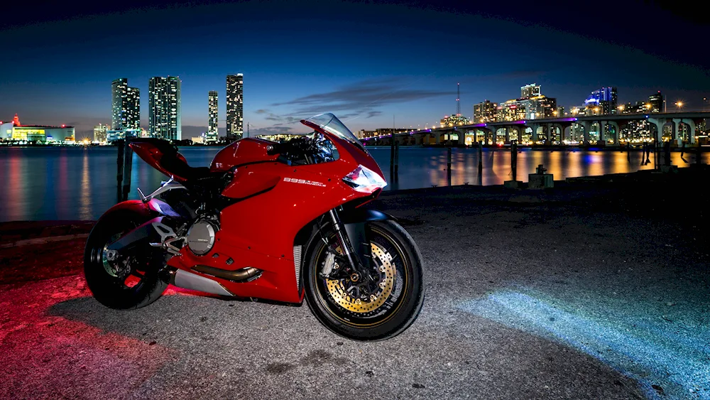 Ducati motorbike red