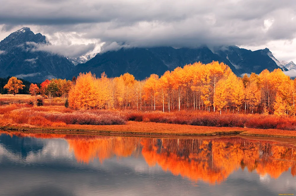 Dunai River Mountains autumn