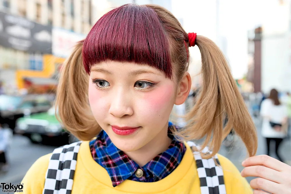 Double ponytail hairstyle
