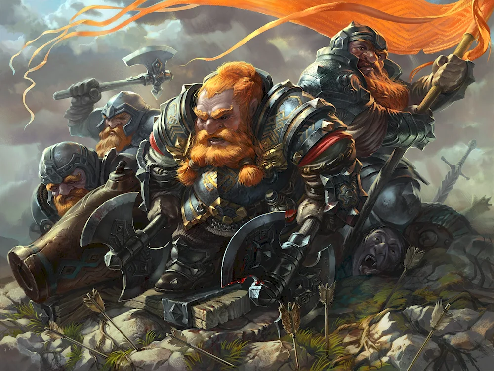 Dwarf and Dwarf fantasy art