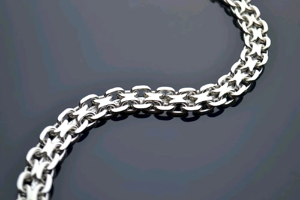Double bismarck chain silver