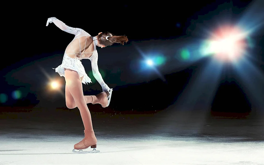 Figure skater background