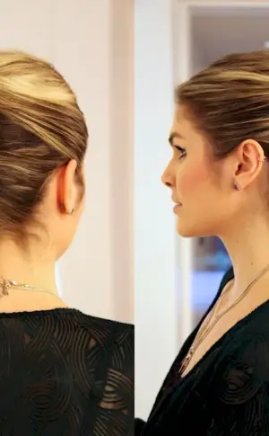 Double high ponytail