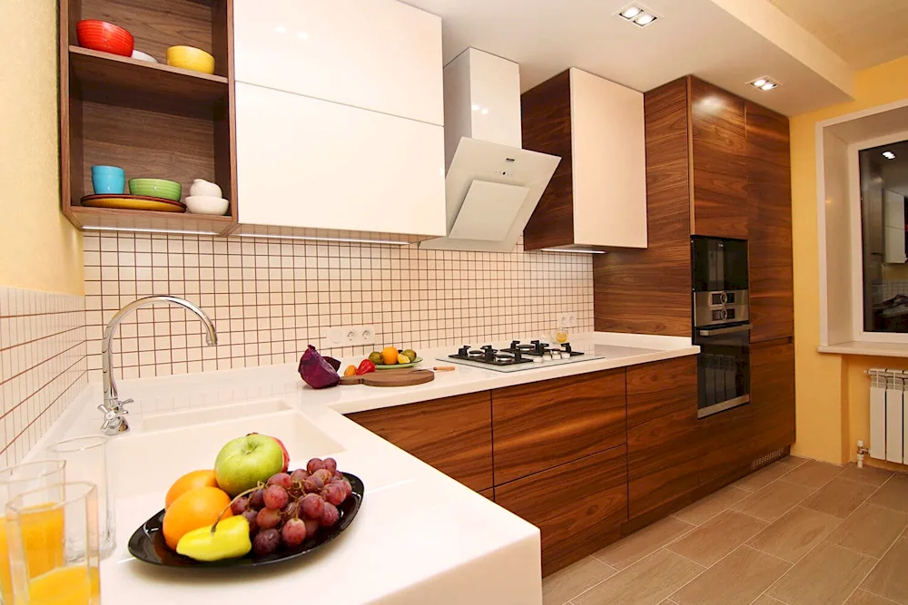 Double colour kitchen