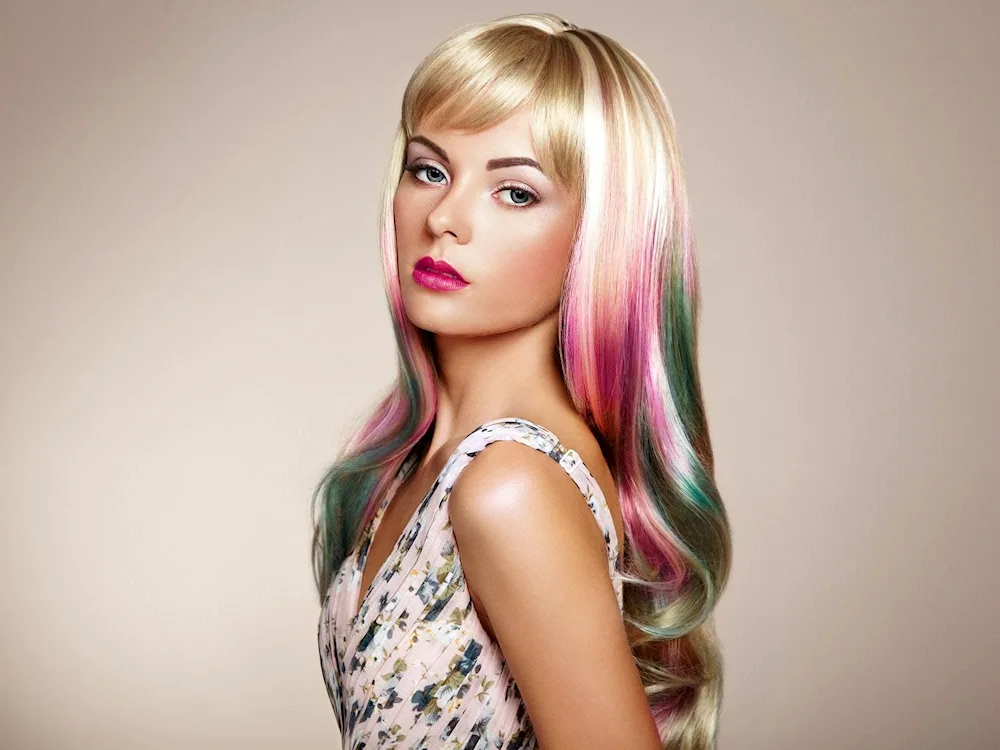 Double colour hair colouring