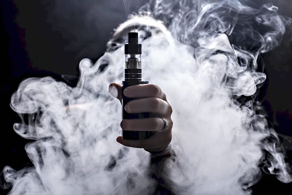 Electronic cigarette smoke