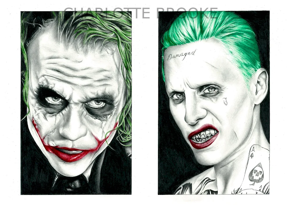Ledger hit Joker pencil drawing