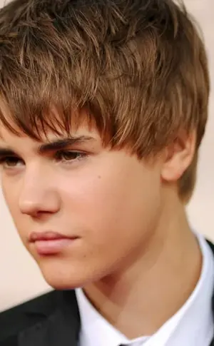 Justin Bieber with bangs