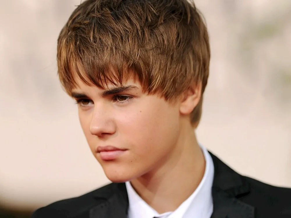 Justin Bieber with bangs