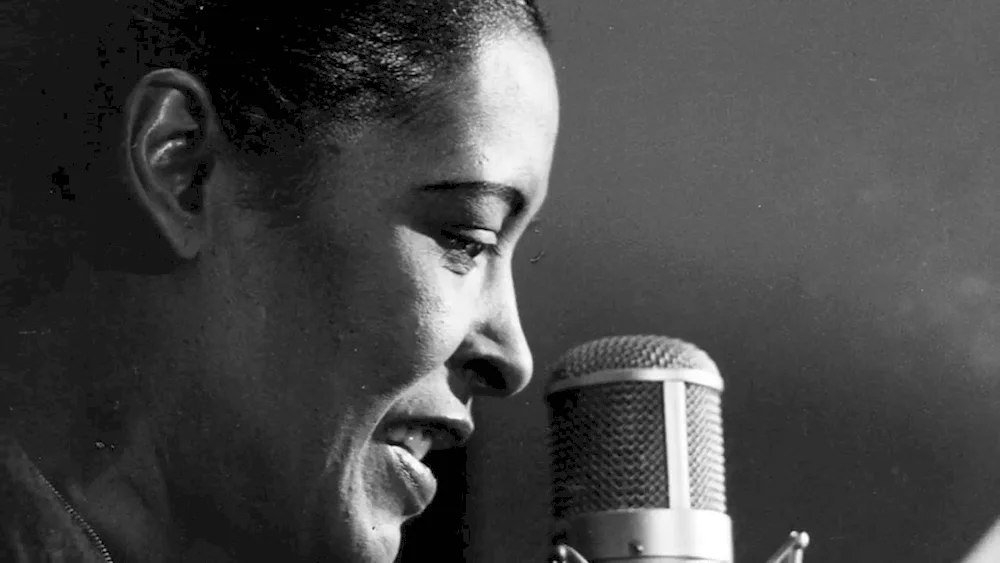 Jazz singer Billie Holiday