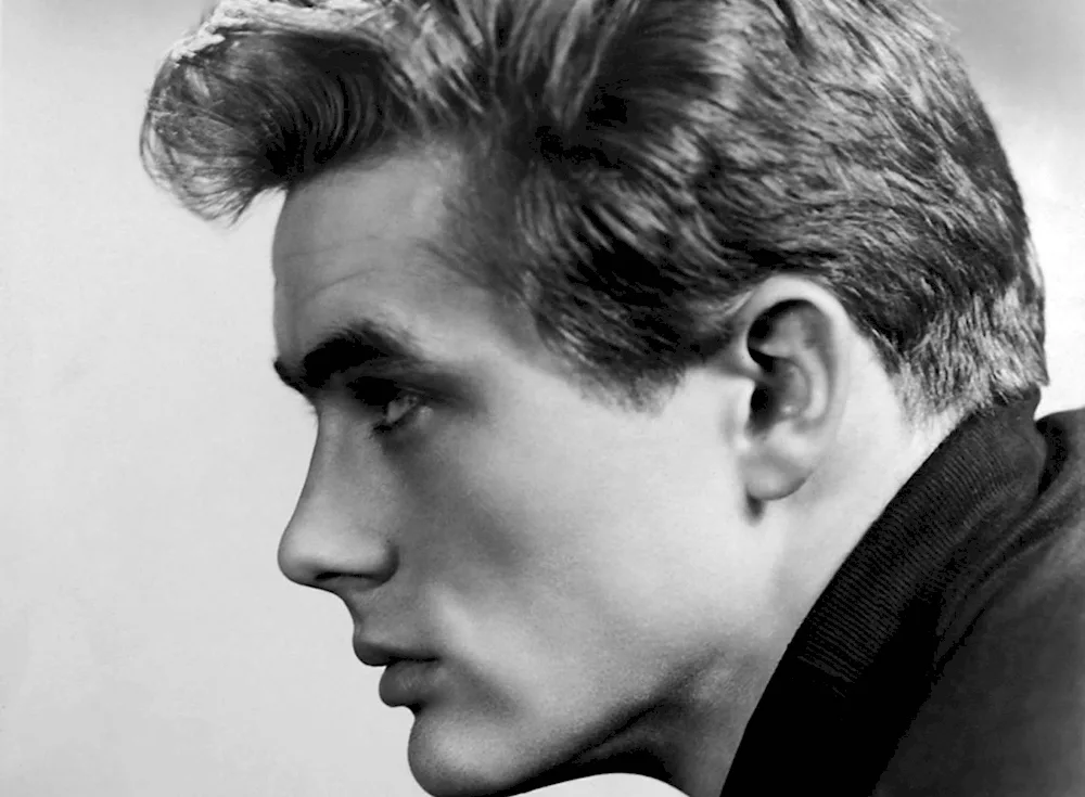 James Dean in profile