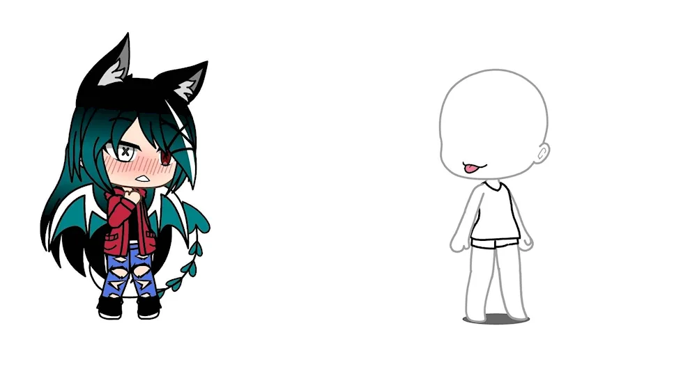 Gacha Life white character