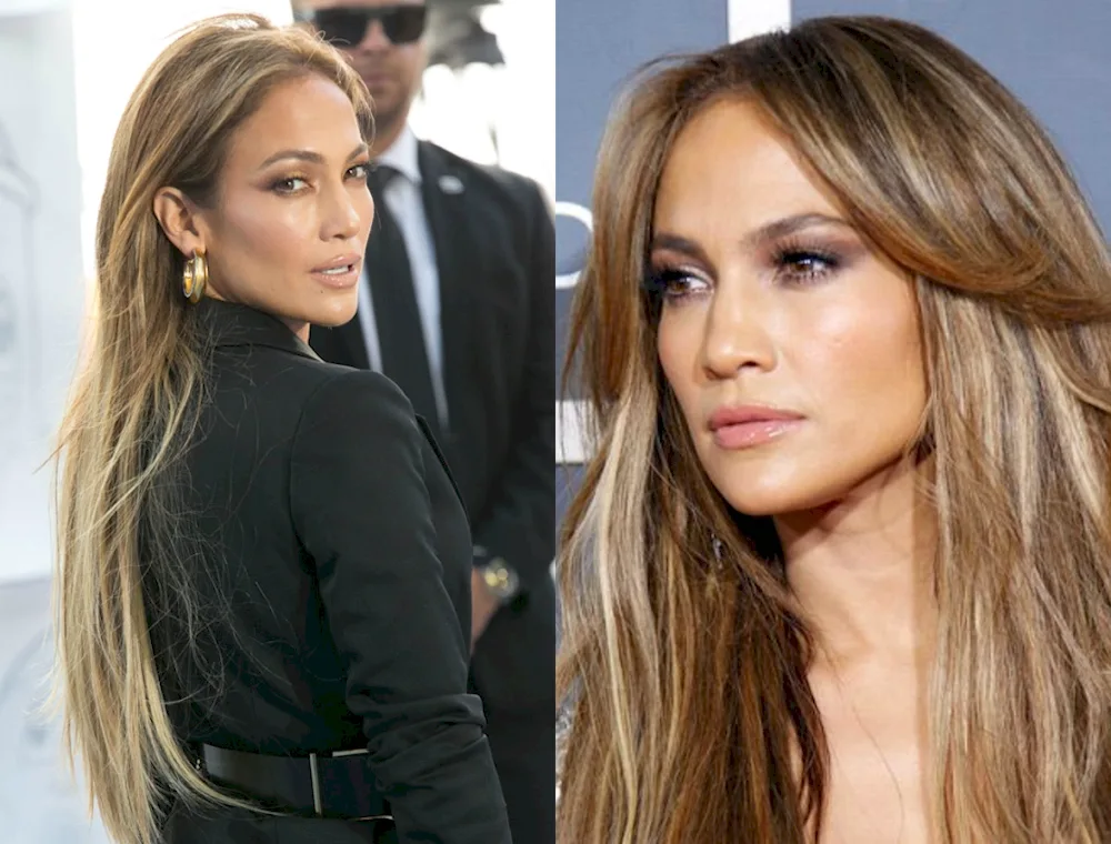 Jennifer Lopez hair bronzing
