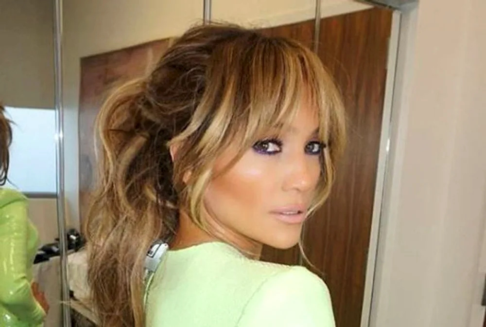 Jennifer Lopez with bangs