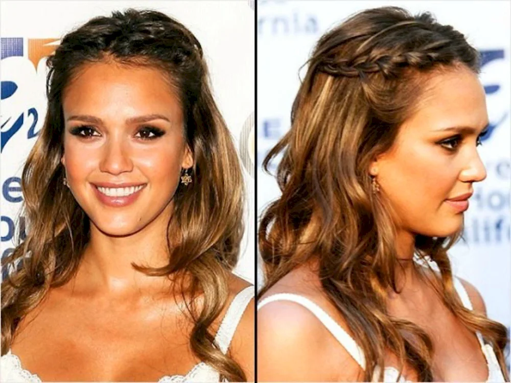 Jessica Alba braids