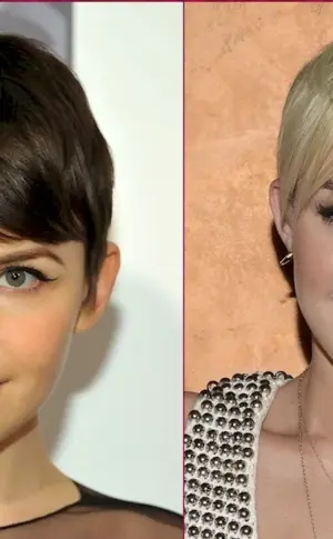 Jessica Alba with a short pixie cut