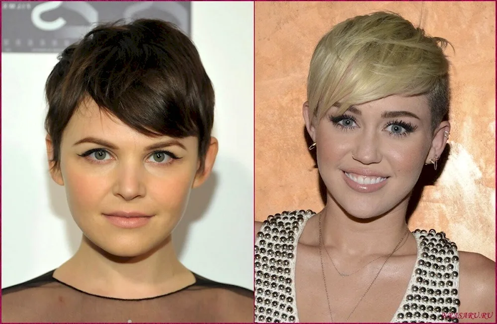 Jessica Alba with short Pixie cut