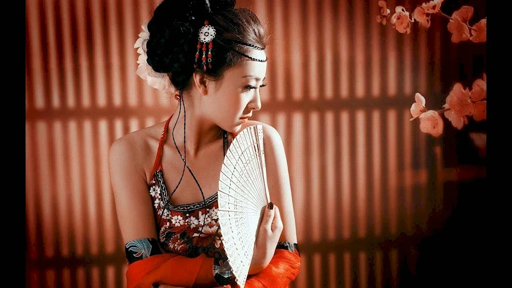 Makeup of Geisha Maiko