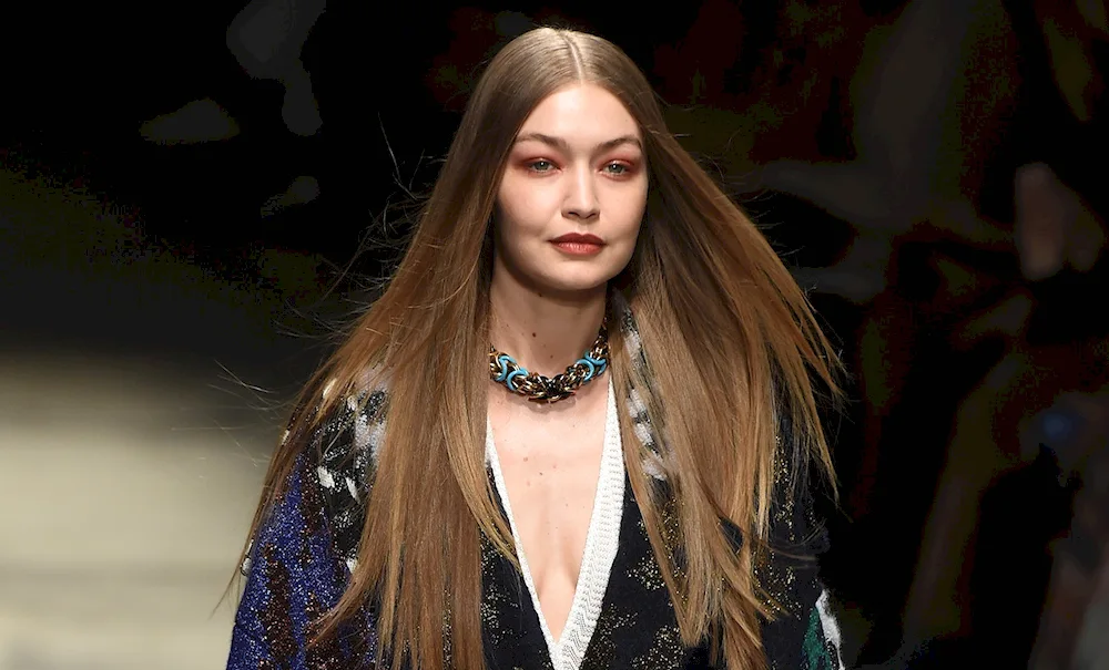 Jigi Hadid Hadid is brunette