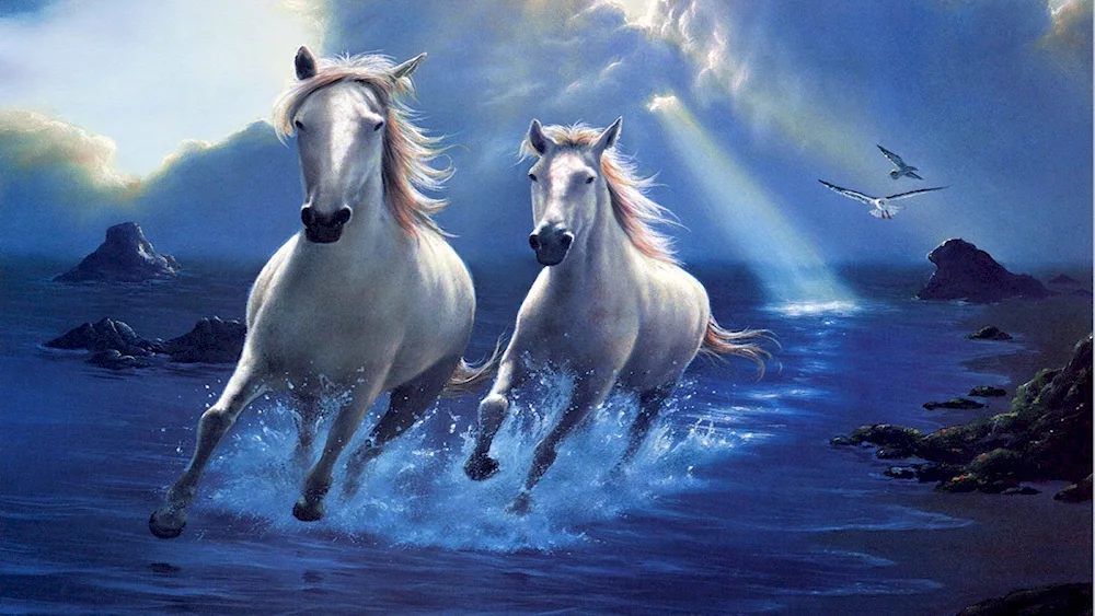 Horses for desktop table