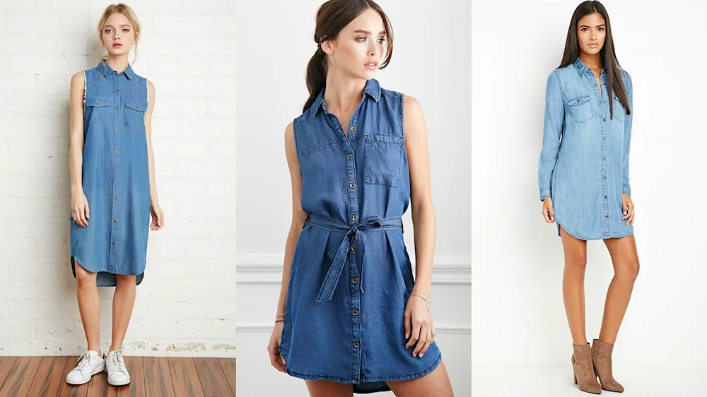 Denim dresses and sundresses online shop valberis