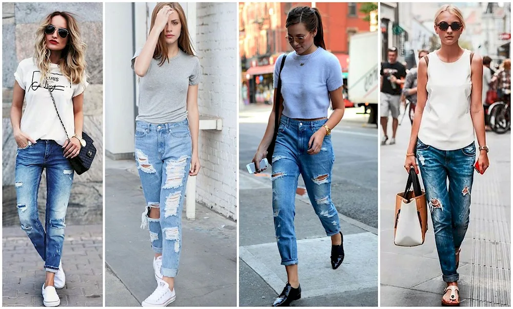 Boyfriend jeans for women