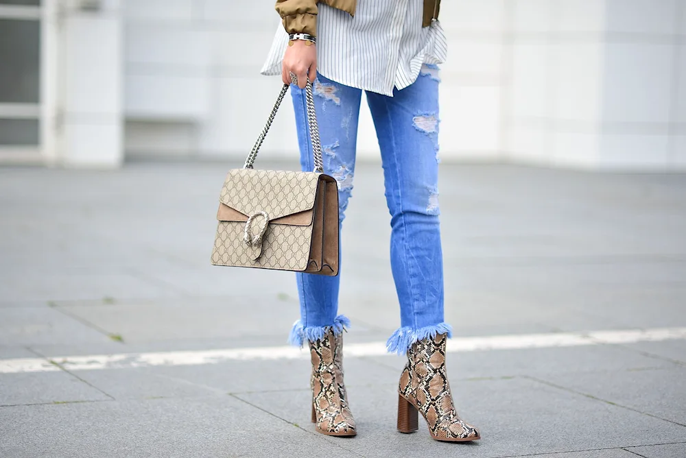 Jeans with boots