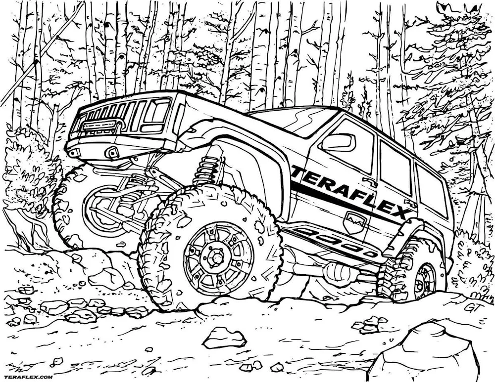 Colouring for boys Hot Wheels