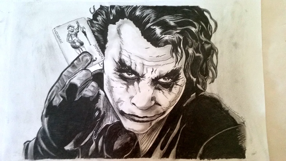 Joker hit Ledger tattoo