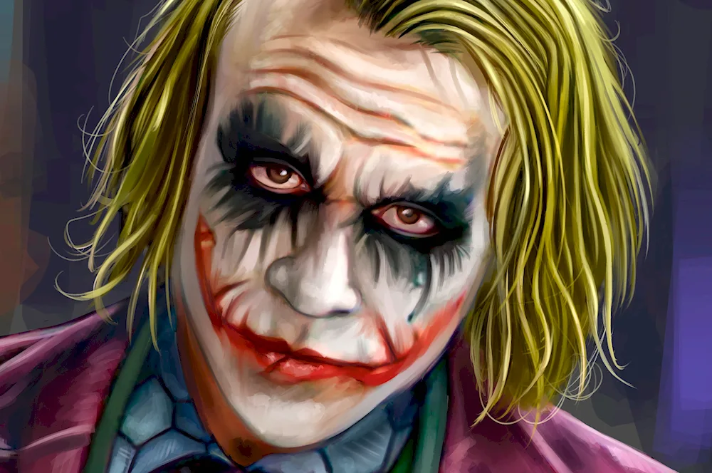 Joker face close-up